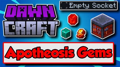 It focuses more on adding enchantments, potions, or tweaking existing blocks and items that already exist. . Apotheosis gems command